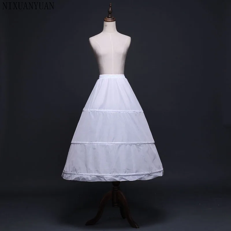 Cheap Ball Gown Wedding Petticoats Black White 3 Hoops Underskirt Crinoline Long Bridal Petticoats Wedding Accessories 
Cheap Ball Gown Wedding Petticoats Black White 3 Hoops Underskirt Crinoline Long Bridal Petticoats Wedding Accessories
