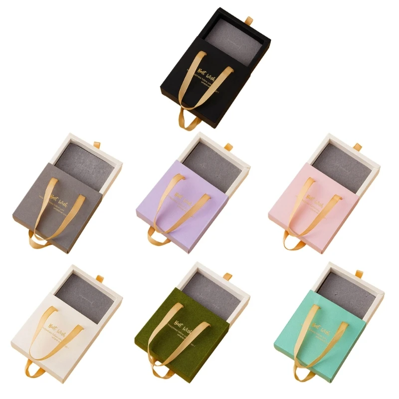 Portable Drawer Jewelry Box Rings Bracelet Necklace Storage Boxes Gift Packaging Box with Ribbon Handle Organizers Women
Portable Drawer Jewelry Box Rings Bracelet Necklace Storage Boxes Gift Packaging Box with Ribbon Handle Organizers Women