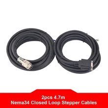 4.7m Nema 34 Closed Loop Stepper Motor Extension Cable Kit for Nema34 Closed Loop Stepper Motors & for Encoder
4.7m Nema 34 Closed Loop Stepper Motor Extension Cable Kit for Nema34 Closed Loop Stepper Motors & for Encoder