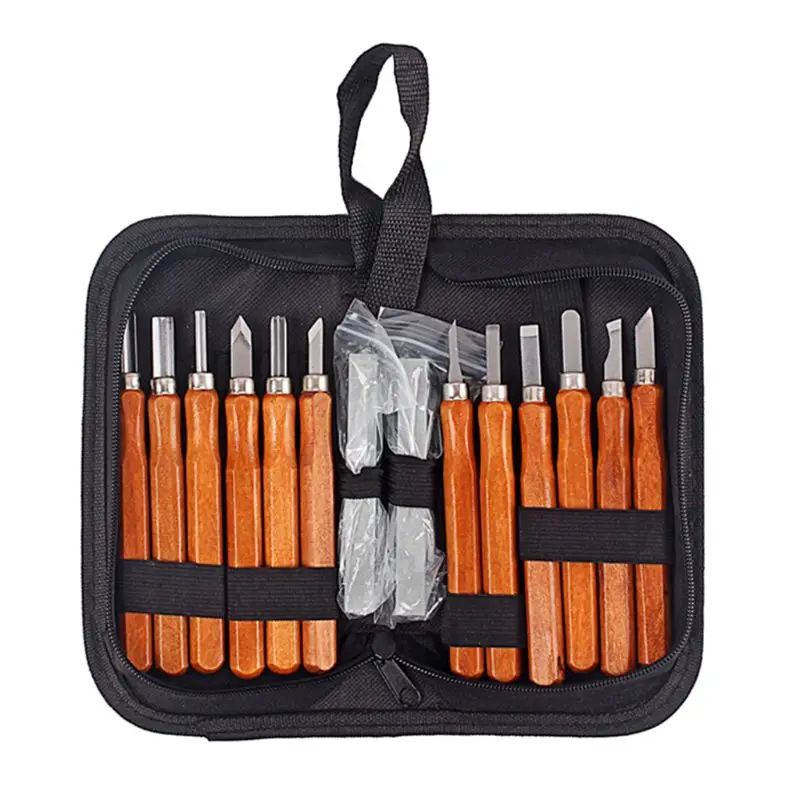14 Pcs/Set Professional Manual Carving Hand Tool Set Carpenters Woodworking DIY with Whetstones Storage Bag
14 Pcs/Set Professional Manual Carving Hand Tool Set Carpenters Woodworking DIY with Whetstones Storage Bag