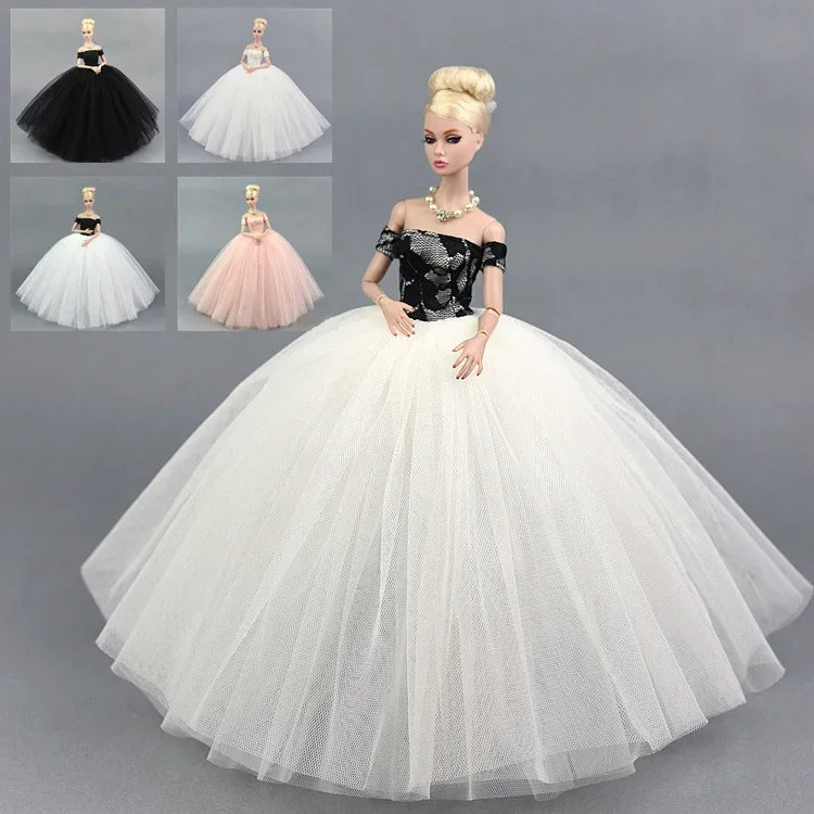 

1/6 BJD Doll Clothes Elegant Wedding Dress For Barbie Clothes Outfits Princess Gown Vestido 11.5" Dollhouse Accessories Kids Toy
