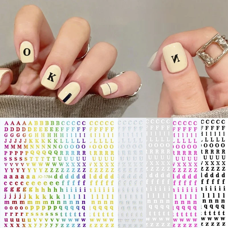 1 Sheet Alphabet Letter Nail Sticker 26 English Alphabet Slider Decal Laser Small Letter Nail Tattoos Fingertips Sticker
1 Sheet Alphabet Letter Nail Sticker 26 English Alphabet Slider Decal Laser Small Letter Nail Tattoos Fingertips Sticker