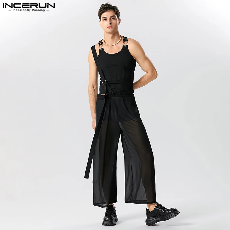INCERUN 2023 Handsome New Mens Fashion Jumpsuits Solid See-through Mesh Bodysuit Casual Well Fitting Male Wide Leg Rompers S-5XL
INCERUN 2023 Handsome New Mens Fashion Jumpsuits Solid See-through Mesh Bodysuit Casual Well Fitting Male Wide Leg Rompers S-5XL