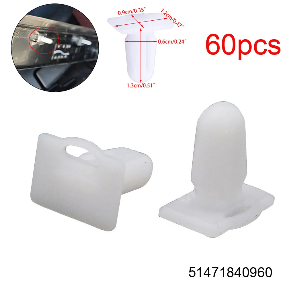 

60x Door Sill Trim Clips 51471840960 For BMW E82 E88 F22 F30 F32 F36 E30 E36 Welcome Pedal Fixture