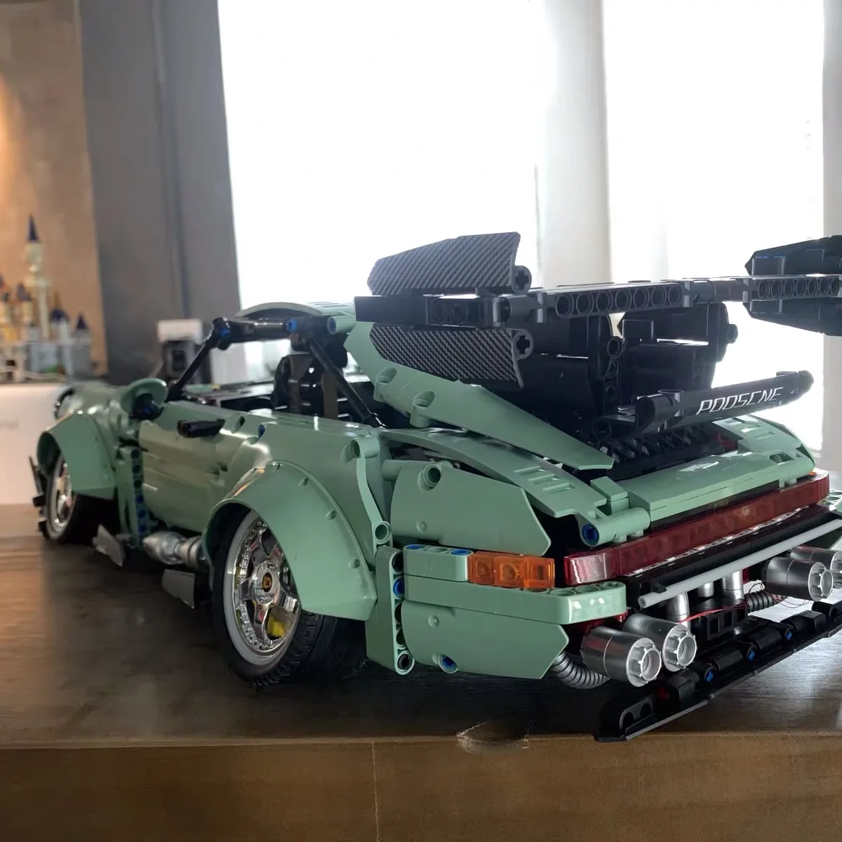 City Green Supercar 964 RWB 1:10 Model Low-Profile Wide-body Racing Car Technology Mechanical Car Building Blocks Toys Boys Gift City Green Supercar 964 RWB 1:10 Model Low-Profile Wide-body Racing Car Technology Mechanical Car Building Blocks Toys Boys Gift