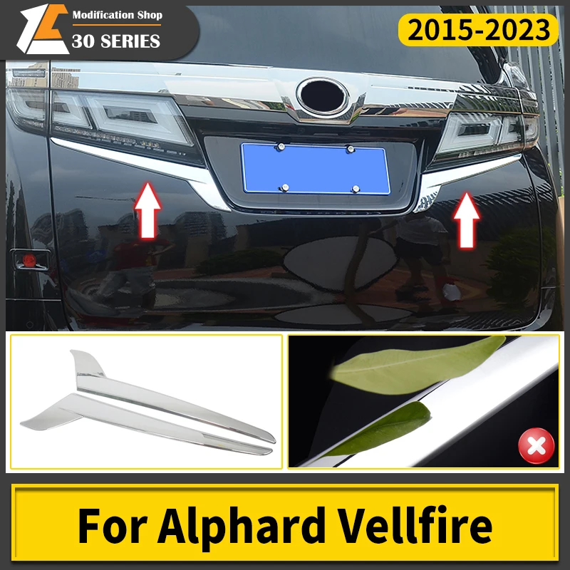 For 2015-2021 Toyota Alphard Vellfire 30 Rear Lamp Trim Strip Modified ABS Chrome Styling Decoration Accessories
For 2015-2021 Toyota Alphard Vellfire 30 Rear Lamp Trim Strip Modified ABS Chrome Styling Decoration Accessories