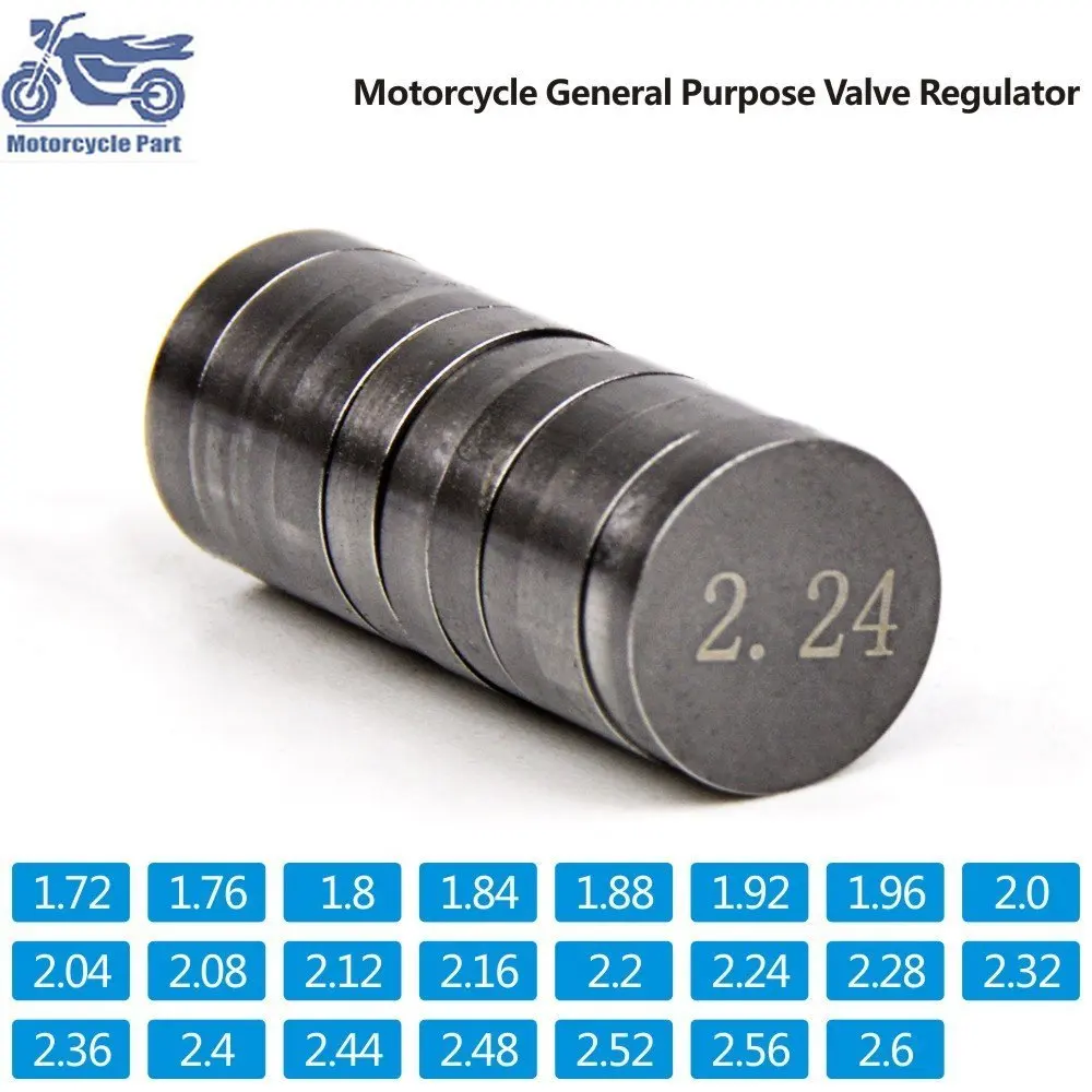 

Набор регулируемых прокладок для клапанов мотоциклов Honda Kawasaki # d, диаметр 8,85-8,9 мм, толщина 23 шт.