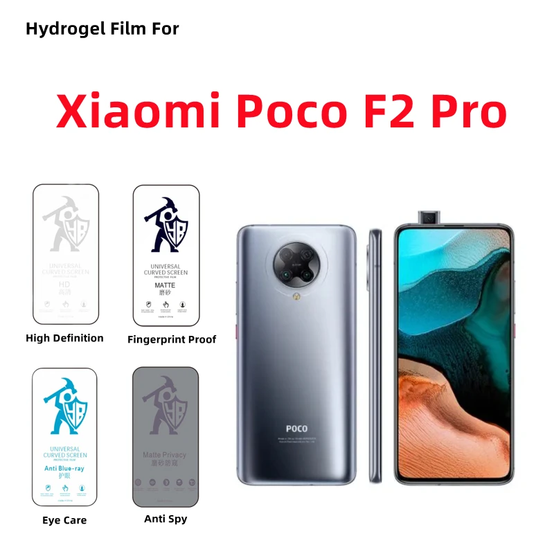 Гидрогелевая пленка HD для Xiaomi Poco F2 Pro, 2 шт., матовая защитная пленка для экрана Xiaomi Poco F2 Pro, матовая полная защита для конфиденциальности
Гидрогелевая пленка HD для Xiaomi Poco F2 Pro, 2 шт., матовая защитная пленка для экрана Xiaomi Poco F2 Pro, матовая полная защита для конфиденциальности