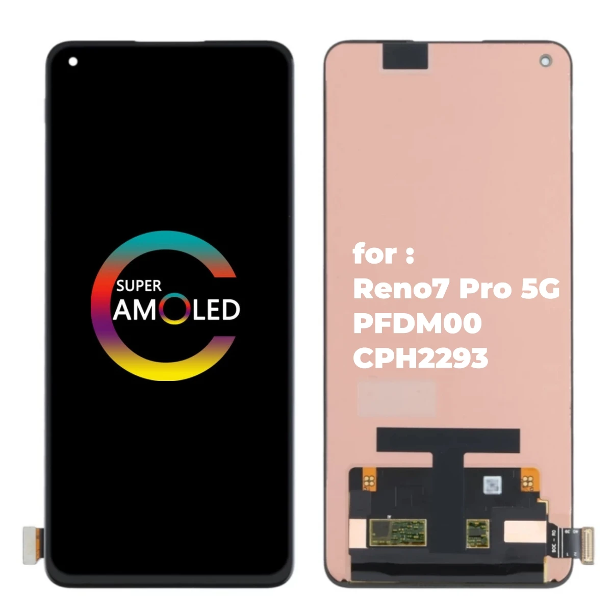 iParts Replacement for OPPO Reno7 Pro CPH2293 PFDM00 AMOLED LCD Display Touch Screen Assembly Support Fingerprint OEM Parts
iParts Replacement for OPPO Reno7 Pro CPH2293 PFDM00 AMOLED LCD Display Touch Screen Assembly Support Fingerprint OEM Parts