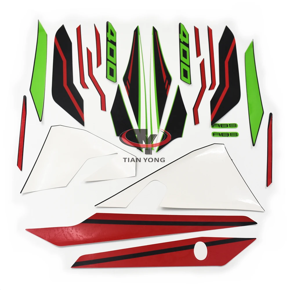 Зеленая, белая, красная, черная линия, принт для мотоцикла Ninja400 2021, переводная картинка, полный комплект, шелкографическая аппликация, наклейка для кузова
Зеленая, белая, красная, черная линия, принт для мотоцикла Ninja400 2021, переводная картинка, полный комплект, шелкографическая аппликация, наклейка для кузова