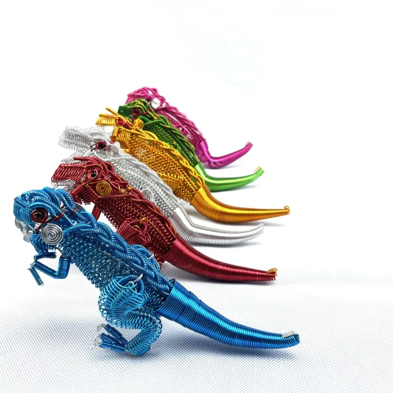 1PC Aluminum Wire Weave 3D Dinosaur Pterosaur Mythical Animals Metal Ornaments Collect Crafts Children Toys Figurines Desk Decor
1PC Aluminum Wire Weave 3D Dinosaur Pterosaur Mythical Animals Metal Ornaments Collect Crafts Children Toys Figurines Desk Decor