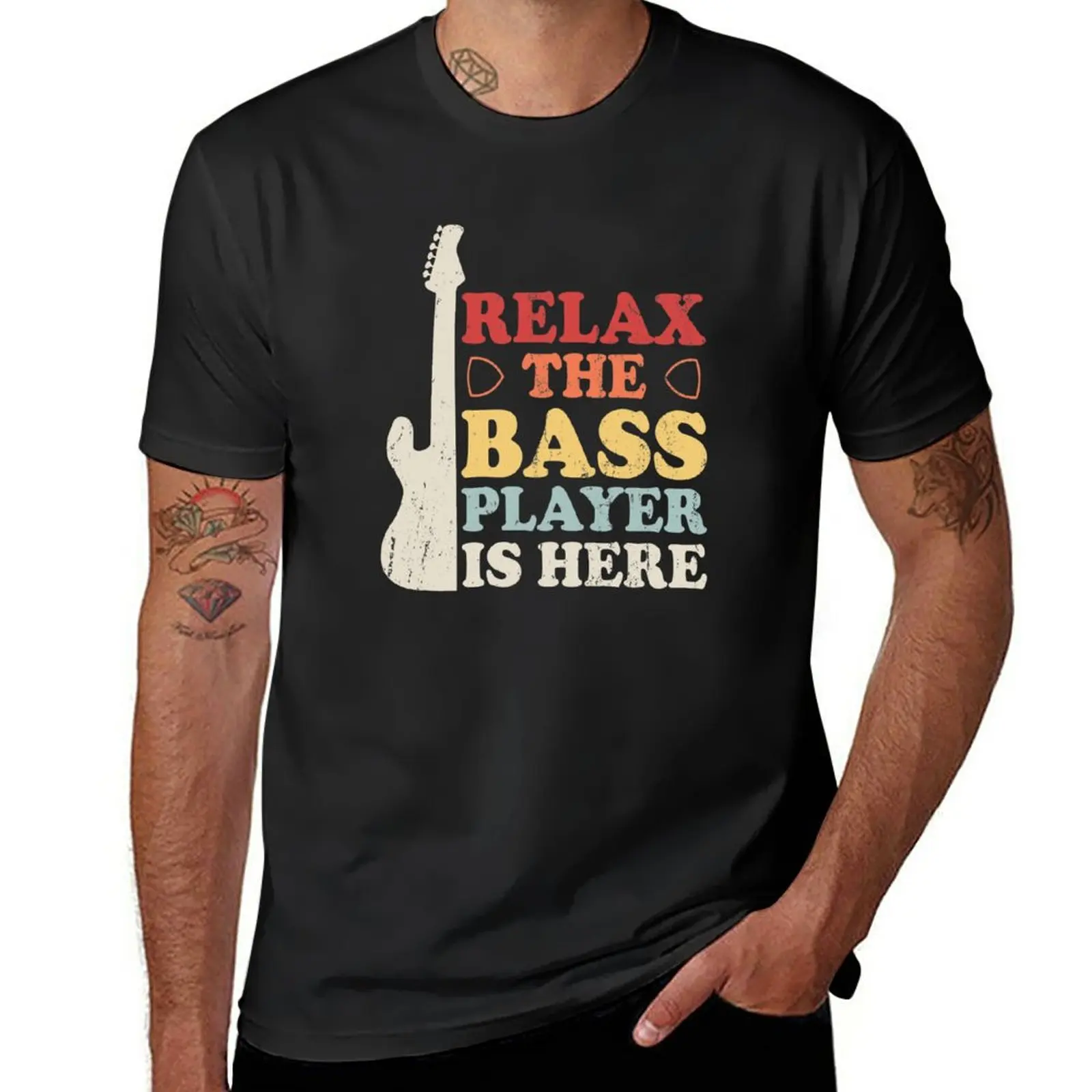 Relax The Bass Player Is Here T-Shirt anime customs korean fashion graphics mens t shirts casual stylish
Relax The Bass Player Is Here T-Shirt anime customs korean fashion graphics mens t shirts casual stylish