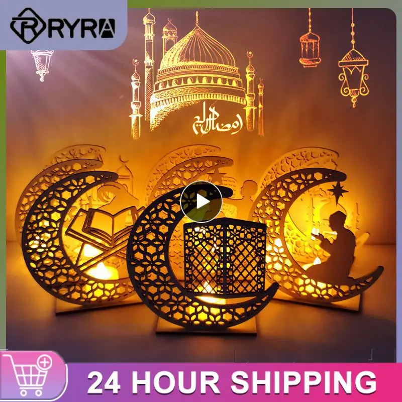 1PCS Eid Mubarak Wooden with LED Candles Holiday Decorations Islam Muslim Party Home Decoration Ramadan Kareem Room Lights Decor
1PCS Eid Mubarak Wooden with LED Candles Holiday Decorations Islam Muslim Party Home Decoration Ramadan Kareem Room Lights Decor