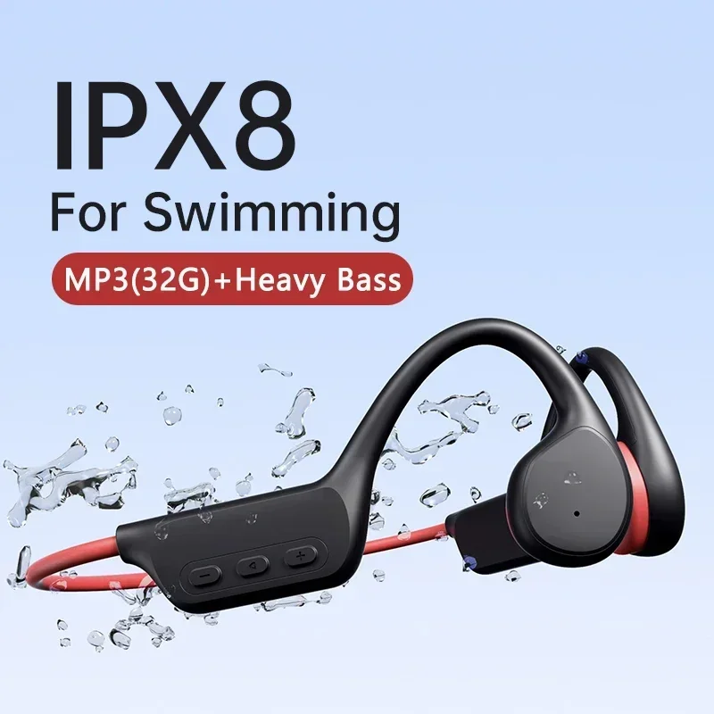Bone Conduction Earphones Bluetooth Wireless IPX8 Waterproof MP3 Player Hifi Ear-hook Headphone With Mic Headset Swimming Earbud
Bone Conduction Earphones Bluetooth Wireless IPX8 Waterproof MP3 Player Hifi Ear-hook Headphone With Mic Headset Swimming Earbud