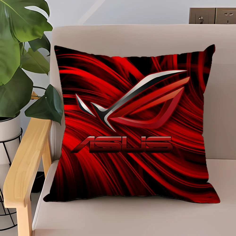 

ASUS Double-sided Printing Car Sofa Pillow Cover Short Plush Decorative Pillowcases 50x50 Twin Size Bedding Cushion Covers 45*45