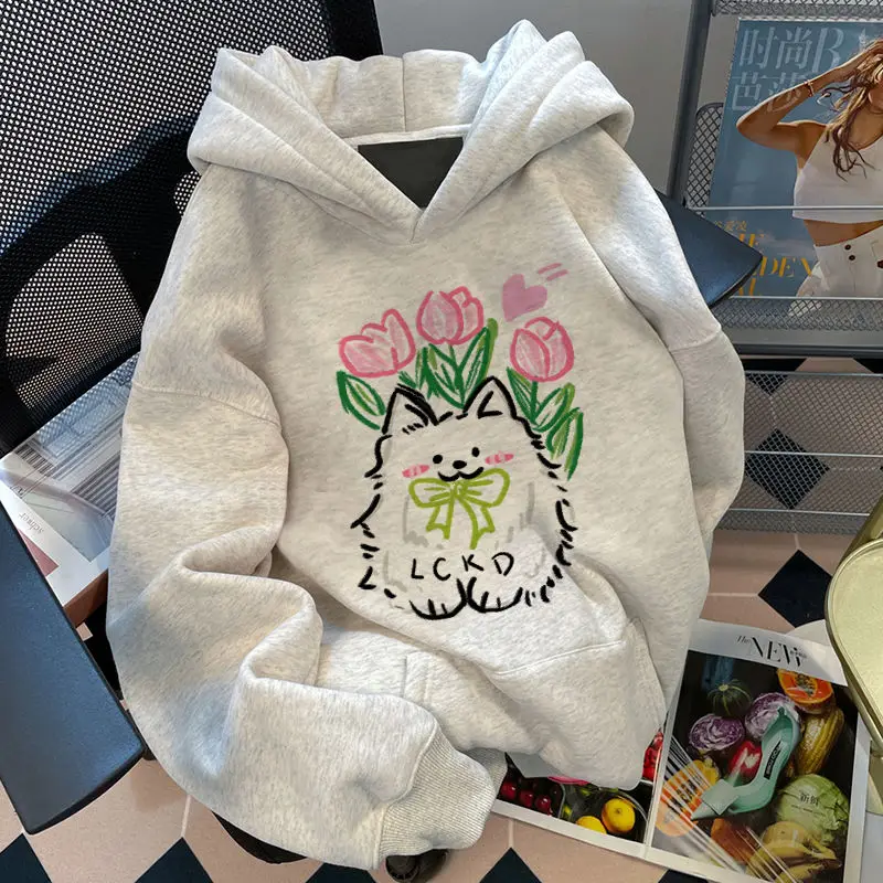 EBAIOHUI Japanese Tulip Printed Women's Hoodievintage Loose Women's HoodieAutumn and Winter Causal Long Sleeved Pullover
EBAIOHUI Japanese Tulip Printed Women's Hoodievintage Loose Women's HoodieAutumn and Winter Causal Long Sleeved Pullover
