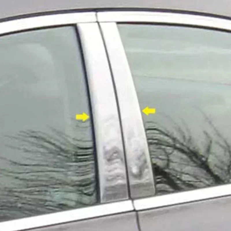 

8Pcs Car Pillar Posts Trim Decal For Chevrolet Trax 2013-2022 Auto Door Window B C Column Exterior Silver Decorative Stickers