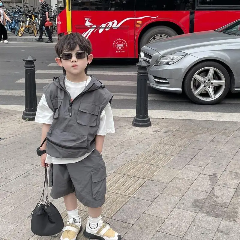 Children Clothing Summer Kids Boy Short T-Shirt Sets Sports Suit Boys hooded Clothes Set Teen Boys Outfits 4 6 8 12 Years
Children Clothing Summer Kids Boy Short T-Shirt Sets Sports Suit Boys hooded Clothes Set Teen Boys Outfits 4 6 8 12 Years
