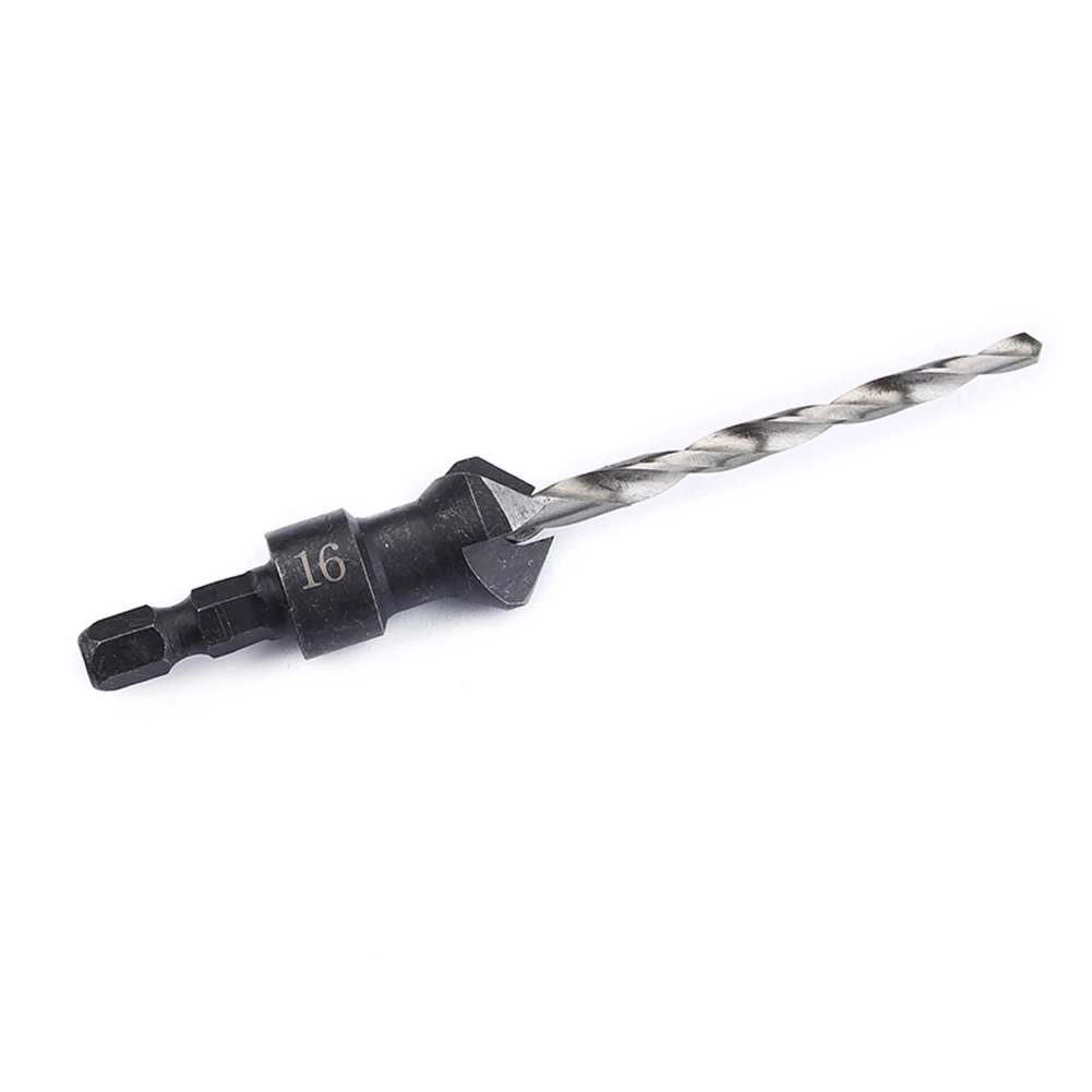 Countersink Drill Bit HSS Hardware Hex Shank Quick Change Screw Set Steel Tool Wood Worker 2.5-4.5mm 4pcs Black
Countersink Drill Bit HSS Hardware Hex Shank Quick Change Screw Set Steel Tool Wood Worker 2.5-4.5mm 4pcs Black