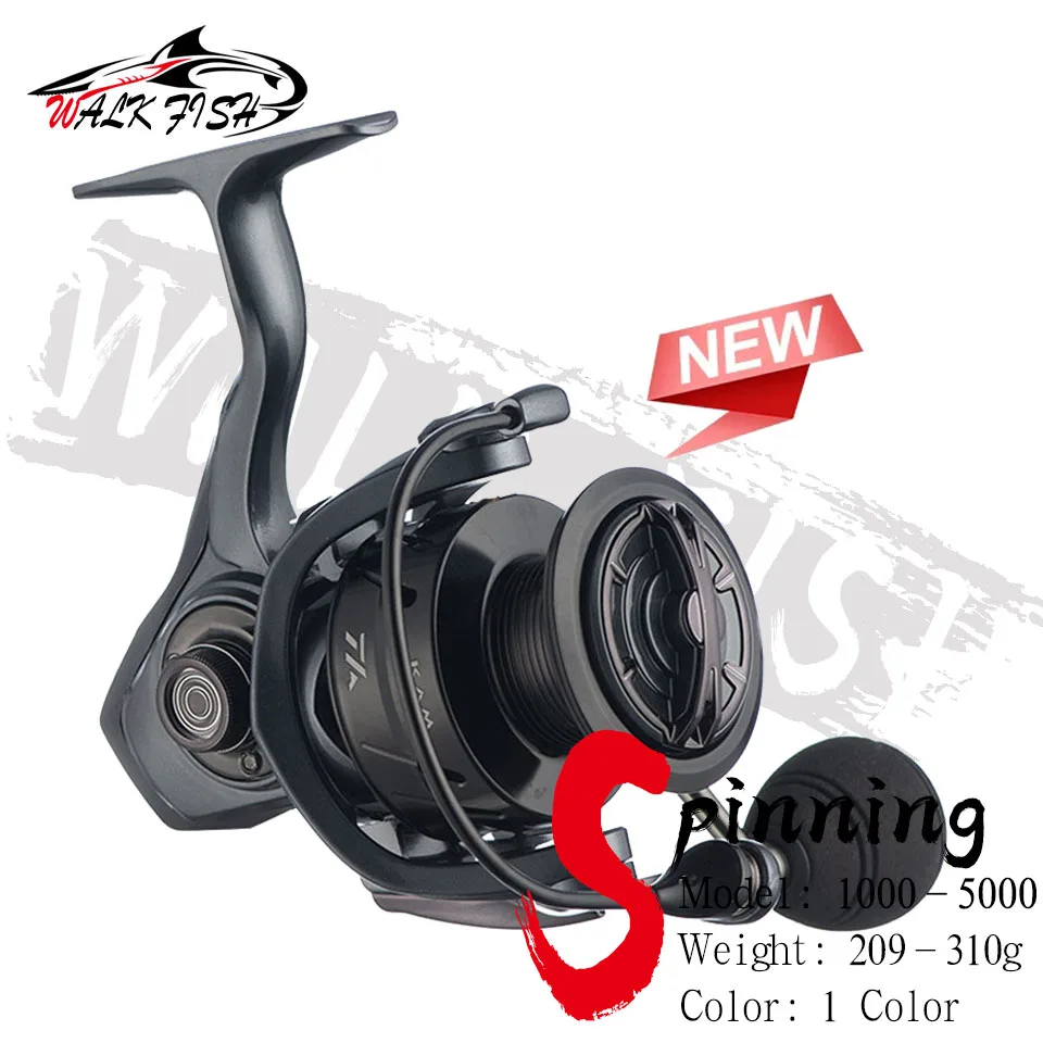 WALK FISH New Black High Quality Max Drag 11.5KG Spool Fishing Reel Gear 6.2:1 Ratio High Speed Spinning Reel Casting Reel Carp
WALK FISH New Black High Quality Max Drag 11.5KG Spool Fishing Reel Gear 6.2:1 Ratio High Speed Spinning Reel Casting Reel Carp