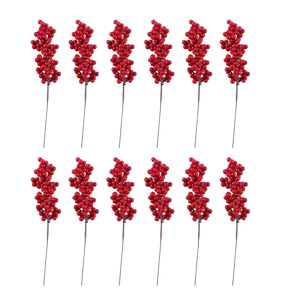 12PCS Christmas Red Berries Artificial Flowers Foam Berry Branches For DIY Xmas New Year Wreath Xmas Tree Decoration
12PCS Christmas Red Berries Artificial Flowers Foam Berry Branches For DIY Xmas New Year Wreath Xmas Tree Decoration