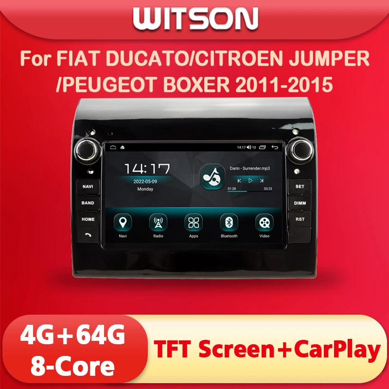 WITSON Android 12 Car Radio for FIAT DUCATO CITROEN JUMPER PEUGEOT BOXER 2011 2012 2013 2014 2015 Carplay GPS Navi Multimedia
WITSON Android 12 Car Radio for FIAT DUCATO CITROEN JUMPER PEUGEOT BOXER 2011 2012 2013 2014 2015 Carplay GPS Navi Multimedia