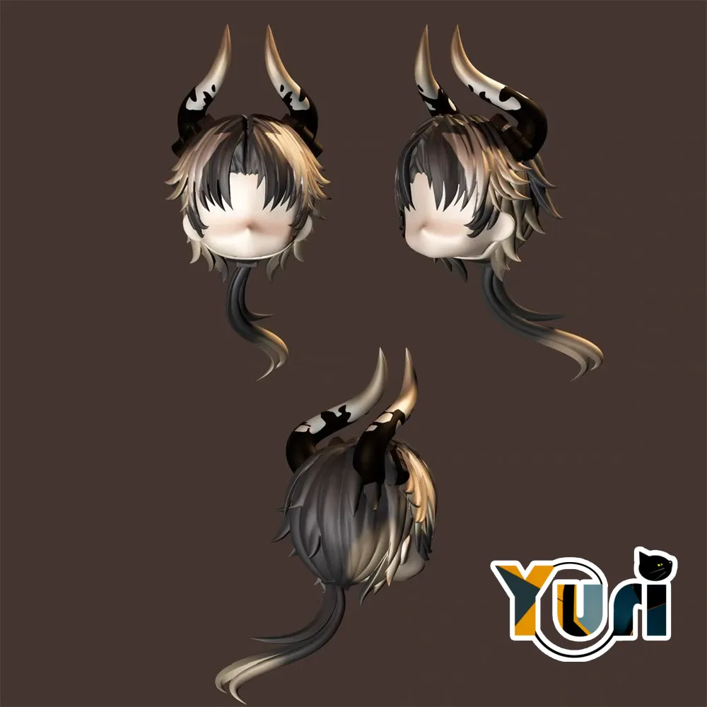 

Limited Arknights Chongyue Handmade OB11 1/12 BJD Hair Wig Game Cosplay Cute Props C