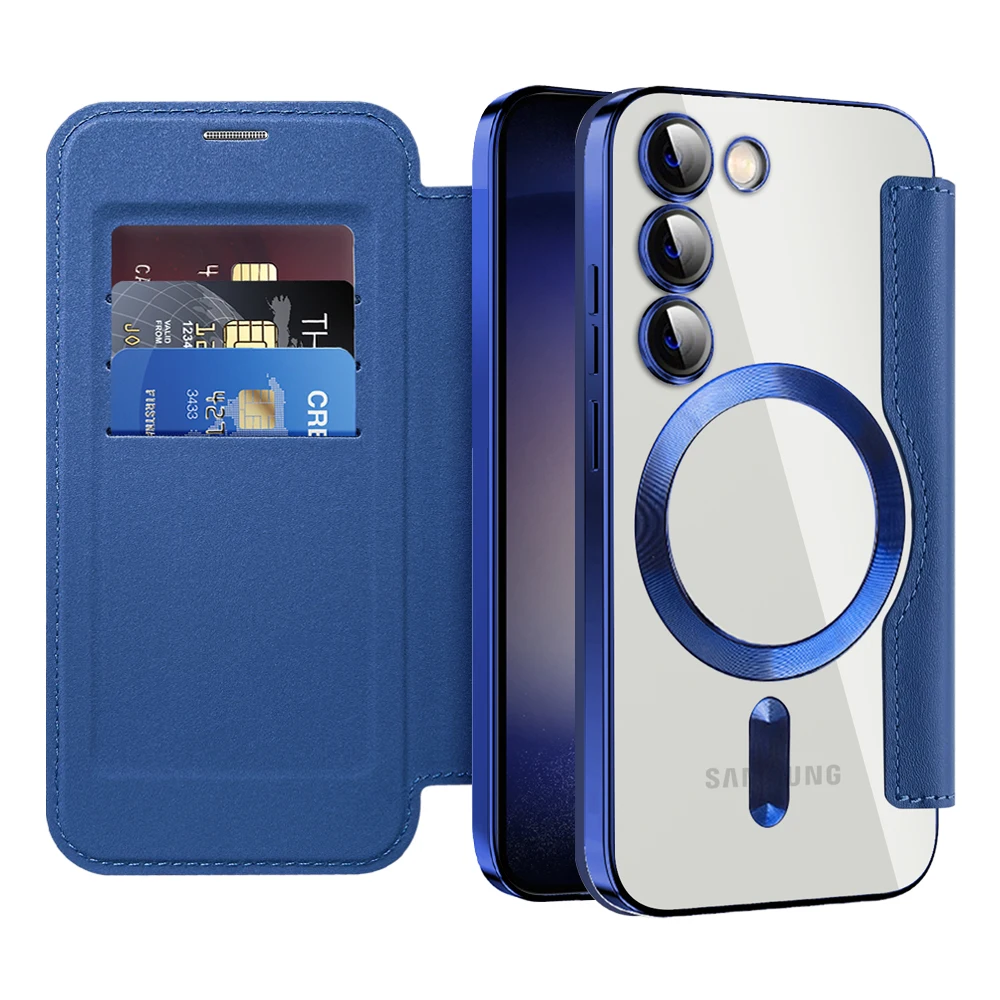 Luxury Plating For Magsafe Case Flip Case For Samsung Galaxy S23Plus S23 S23 Ultra Leather Case Funda Flip Wallet Cover
Luxury Plating For Magsafe Case Flip Case For Samsung Galaxy S23Plus S23 S23 Ultra Leather Case Funda Flip Wallet Cover