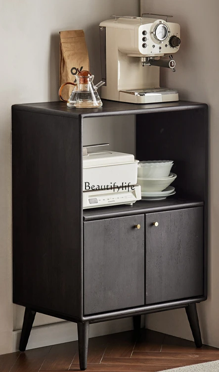 Solid Wood Black Storage Cabinet Simple Living Room Storage Dining Room Dining Side Liquor Cabinet
Solid Wood Black Storage Cabinet Simple Living Room Storage Dining Room Dining Side Liquor Cabinet
