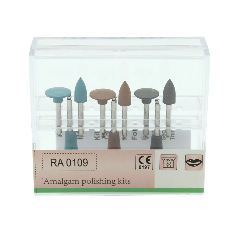 

Набор для полировки стоматологических композитных материалов RA0109, 9 шт./коробка, наконечник с низкой скоростью, угловая силиконовая резина, полировальные инструменты
