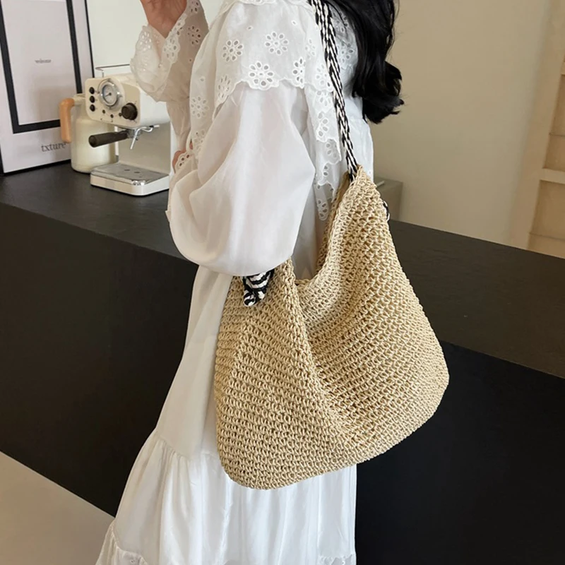 Vintage Handmade Raffia Crossbody Bag 10 S87761995a28944aa9111cd7abf937e1a3