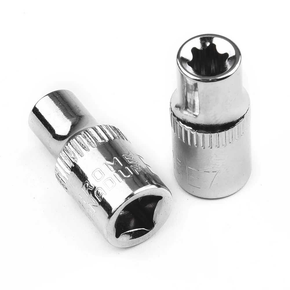 6pcs 1/4 Inch Torx Star Female Bit E Socket Set E4 E5 E6 E7 E8 E10 Hand Tools Heat Treatment Chrome Treatment Durable Tool Part
6pcs 1/4 Inch Torx Star Female Bit E Socket Set E4 E5 E6 E7 E8 E10 Hand Tools Heat Treatment Chrome Treatment Durable Tool Part