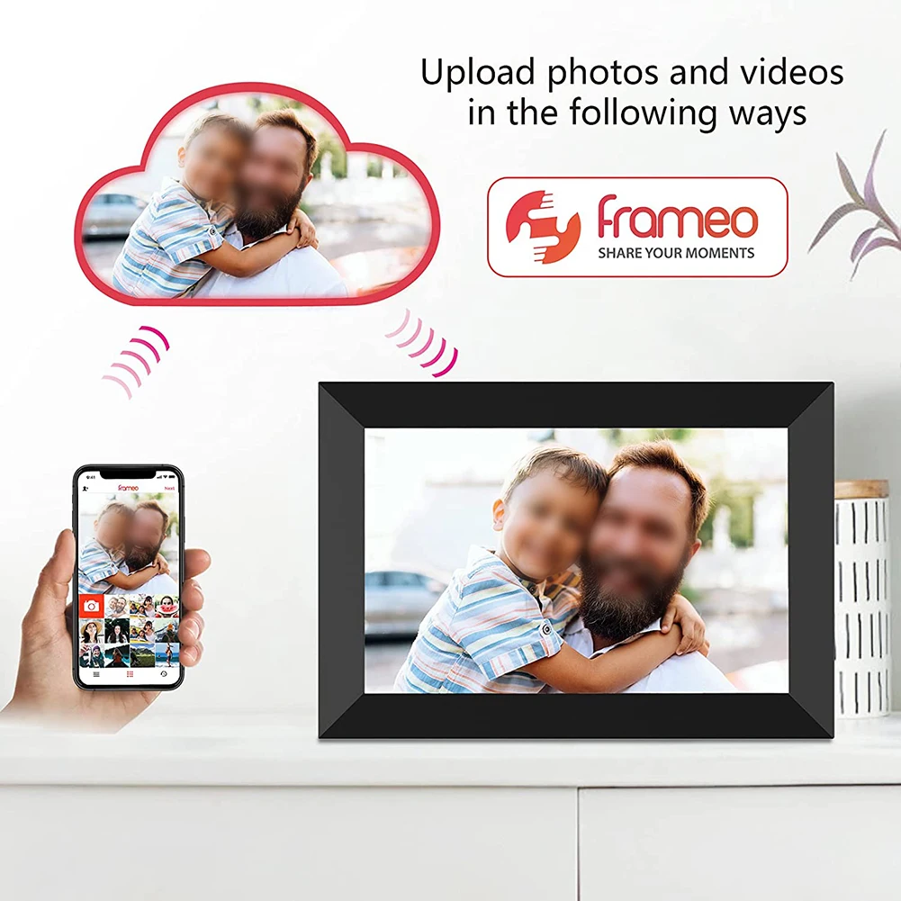Digital Intelligent Cloud Photo Frame 10.1-inch Large Storage Capacity Touch Screen WiFi Remote Auto Rotation
Digital Intelligent Cloud Photo Frame 10.1-inch Large Storage Capacity Touch Screen WiFi Remote Auto Rotation