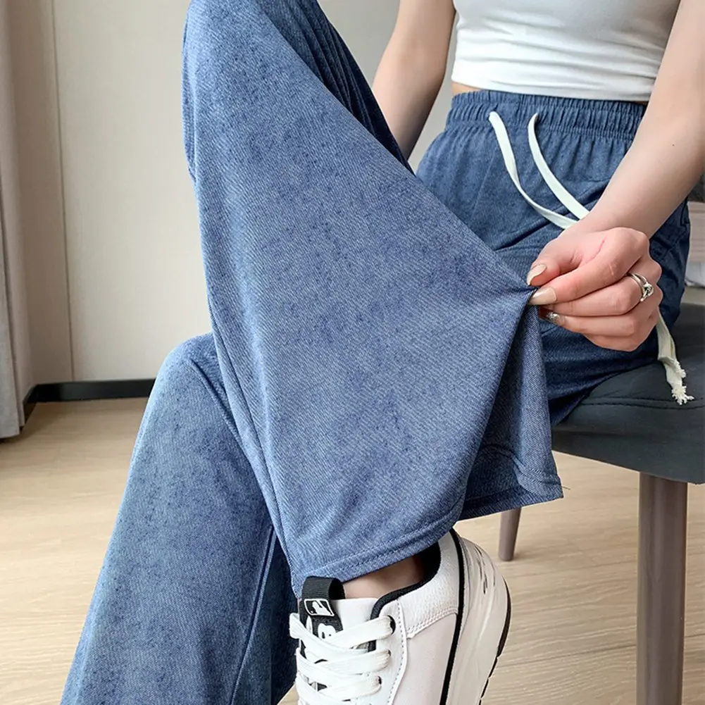 New Stylish Wide Leg Pants Wide Leg Pants Drawstring Female Flower Print Lattern Letter Pants Slight Elasticity
New Stylish Wide Leg Pants Wide Leg Pants Drawstring Female Flower Print Lattern Letter Pants Slight Elasticity