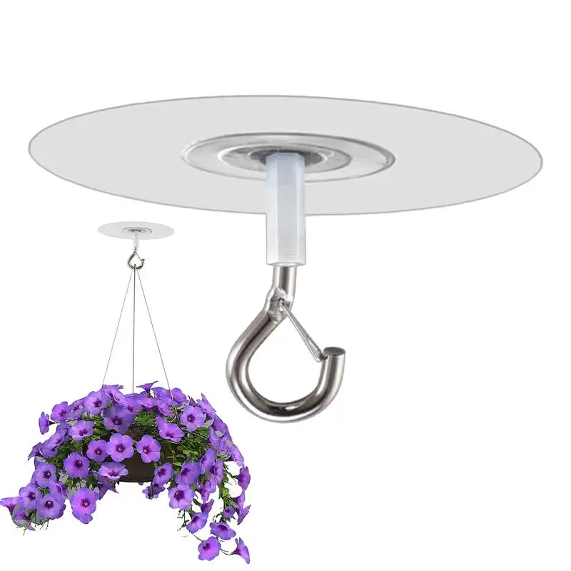 Adhesive Ceiling Hook Waterproof Adhesive Hooks With Safety Clasp Multifunctional Hooks For Balloons Wind Chimes Lights
Adhesive Ceiling Hook Waterproof Adhesive Hooks With Safety Clasp Multifunctional Hooks For Balloons Wind Chimes Lights
