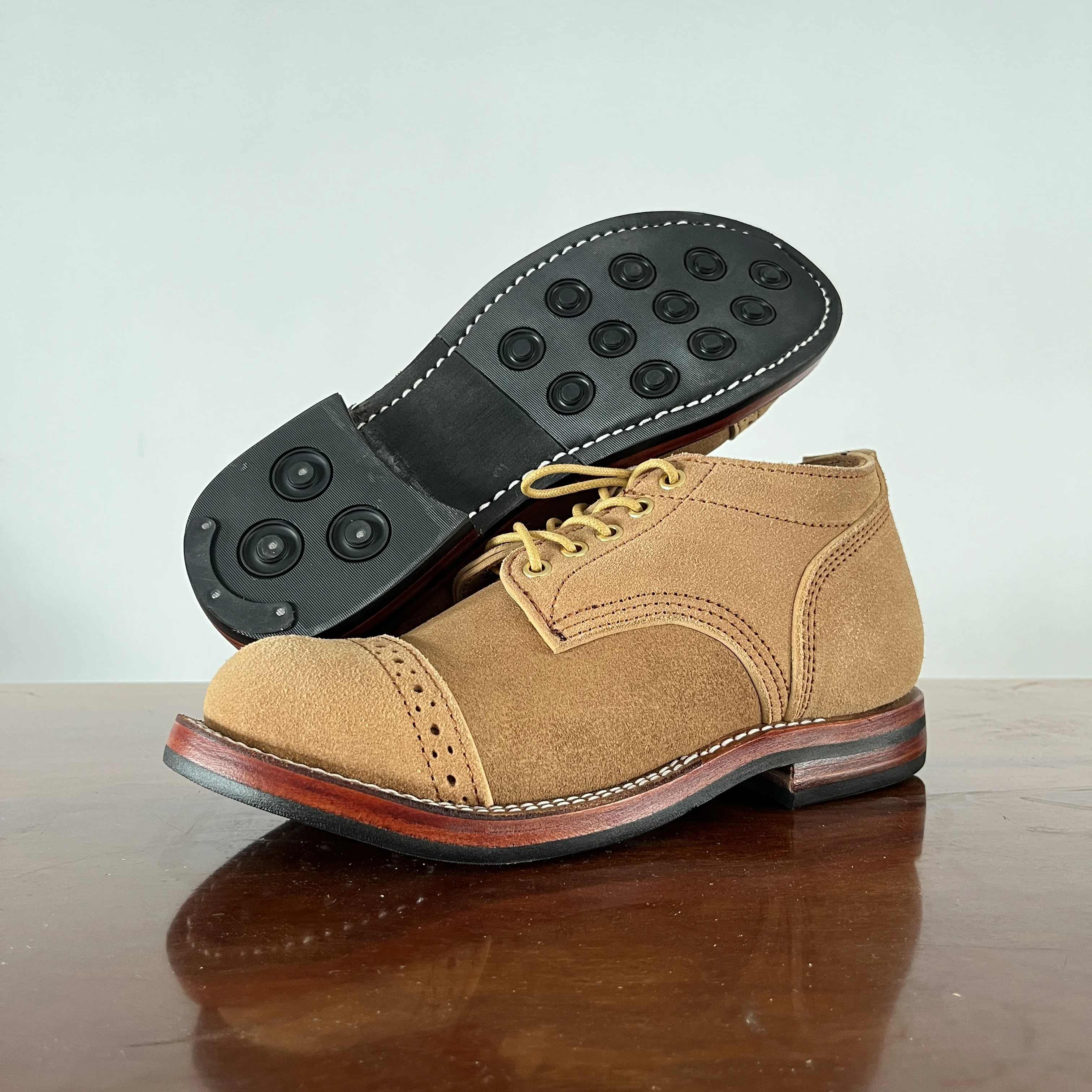 

C380 RockCanRoll Super Quality Size 35-52 Handmade Goodyear Welted Durable Italian Cowhide Boot Brogue Footwear