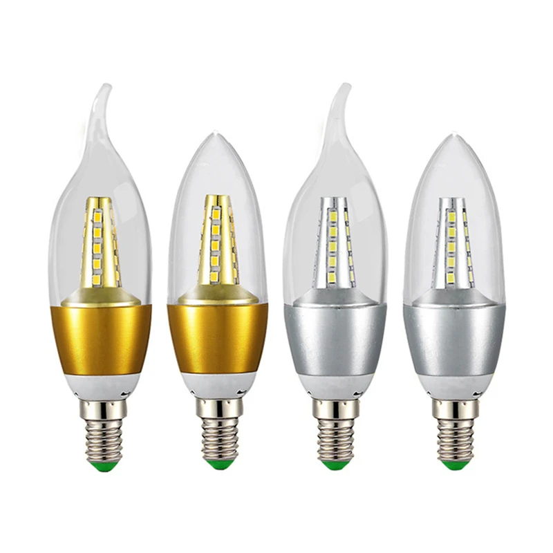 

6pcs/lot E14 Led Candle Bulb AC220V 5W 7W 9W 2835 SMD Led Light Warm White/Cold White LED Lamps Light Chandelier Bulbs Light