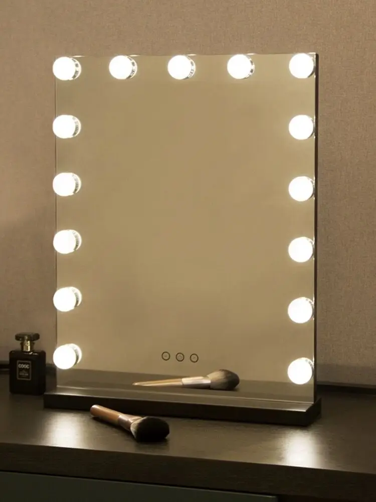 Makeup Mirror with led Light Lighted Vanity Mirror with 17 Dimmable LED Bulbs Touch Control Design Cosmetic Gift for friend girl
Makeup Mirror with led Light Lighted Vanity Mirror with 17 Dimmable LED Bulbs Touch Control Design Cosmetic Gift for friend girl