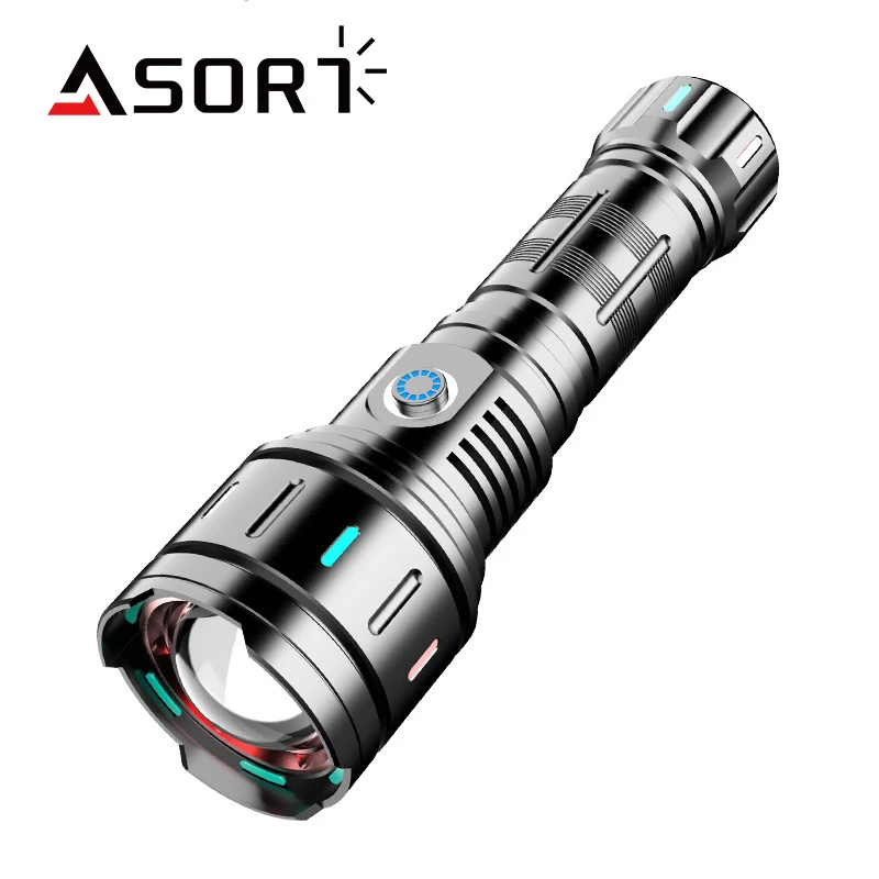 Newest Super Powerful Flashlight Rechargeable Torch Light High Power LED Focus C-Type Charging Tactical Torch
Newest Super Powerful Flashlight Rechargeable Torch Light High Power LED Focus C-Type Charging Tactical Torch