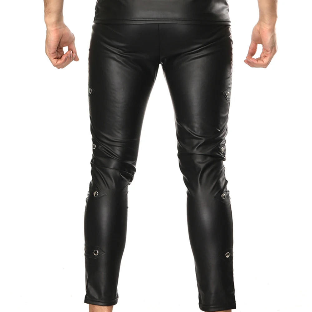 Men Leather Pants Men Legging Patent Pouch Punk Sexy Skinny Stretchy Tight Trousers Clubwear Legging Nightclub
Men Leather Pants Men Legging Patent Pouch Punk Sexy Skinny Stretchy Tight Trousers Clubwear Legging Nightclub