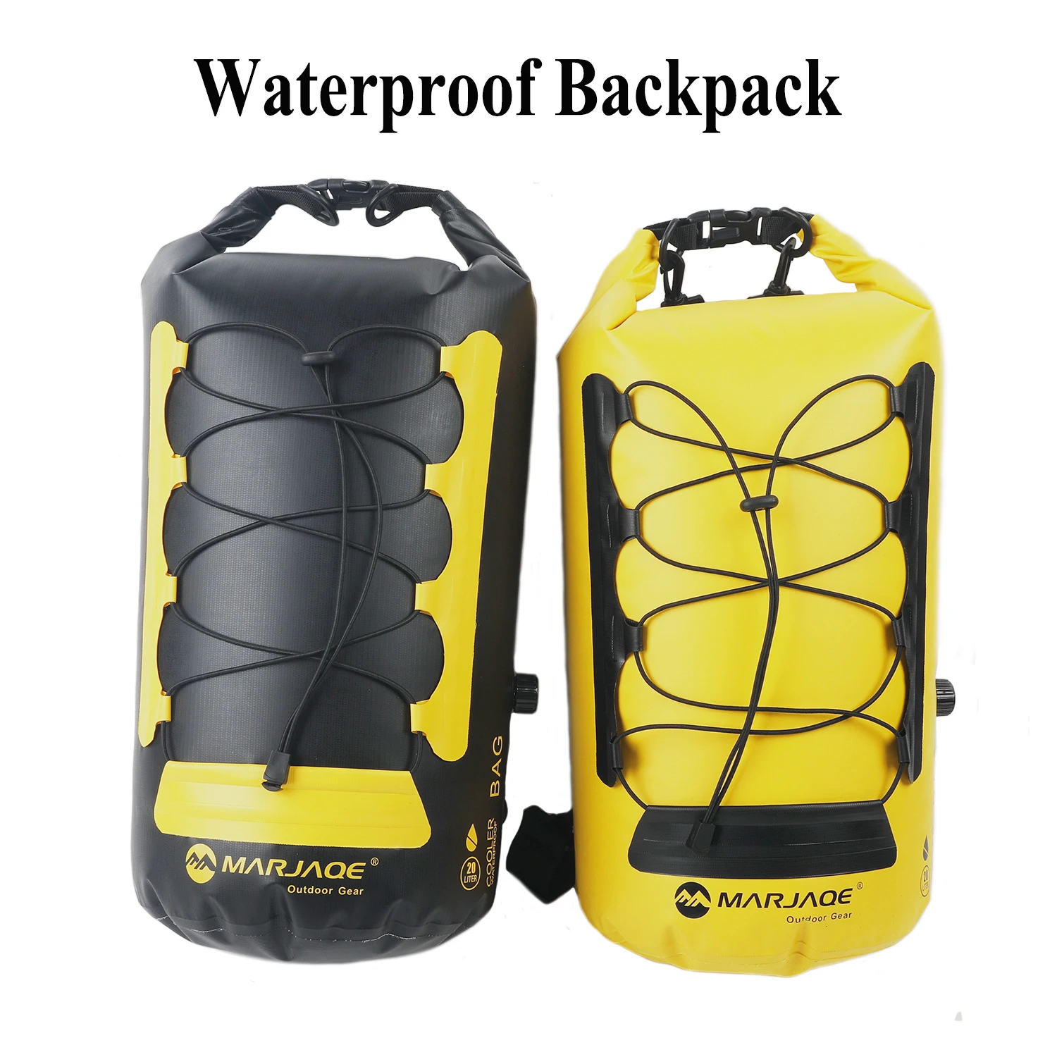 

20L Outdoor Waterproof Dry Gear Bag Sack Backpack Thermal Insulated Cooler Bag Storage Bag Kayaking Boating Rafting Swimming Bag