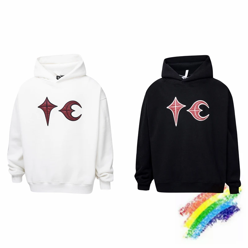 Толстовка с капюшоном 2023fw THUG CLUB для мужчин и женщин, винтажная черная и белая одежда, Свободный свитшот, пуловер