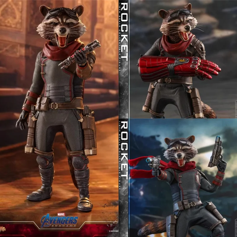 

[In Stock] HOTTOYS HT 1/6 MMS548 Avengers League 4 Final Battle Rocket Raccoon Action Figure Model Toys