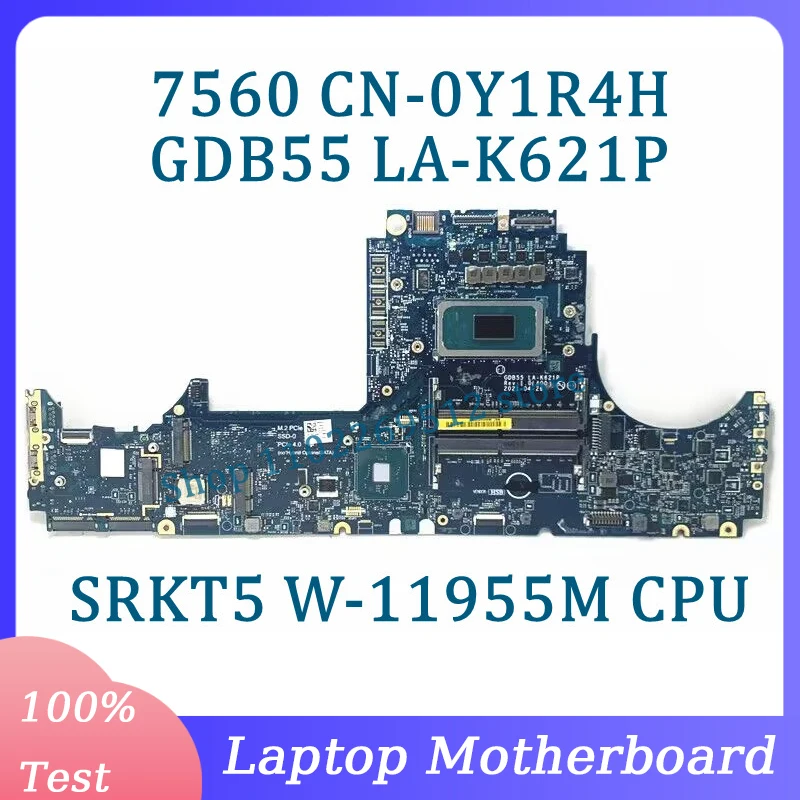 CN-0Y1R4H 0Y1R4H Y1R4H Mainboard GDB55 LA-K621P For DELL 7560 Laptop Motherboard With SRKT5 W-11955M CPU 100% Fully Working Well
CN-0Y1R4H 0Y1R4H Y1R4H Mainboard GDB55 LA-K621P For DELL 7560 Laptop Motherboard With SRKT5 W-11955M CPU 100% Fully Working Well