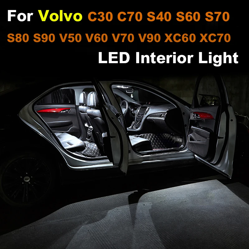 For Volvo V70 V50 V60 XC60 XC70 XC90 C30 C70 S40 S60 S70 S80 S90 Canbus Vehicle LED Interior Indoor Dome Map Reading Light Kit
For Volvo V70 V50 V60 XC60 XC70 XC90 C30 C70 S40 S60 S70 S80 S90 Canbus Vehicle LED Interior Indoor Dome Map Reading Light Kit