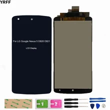 Écran D'affichage À CRISTAUX LIQUIDES Pour LG Google Nexus 5 D820 D821 CONVERTISSEUR analogique-Numérique D'écran Tactile D'affichage D'affichage À CRISTAUX liquides de Panneau de Capteur Avec Outils=