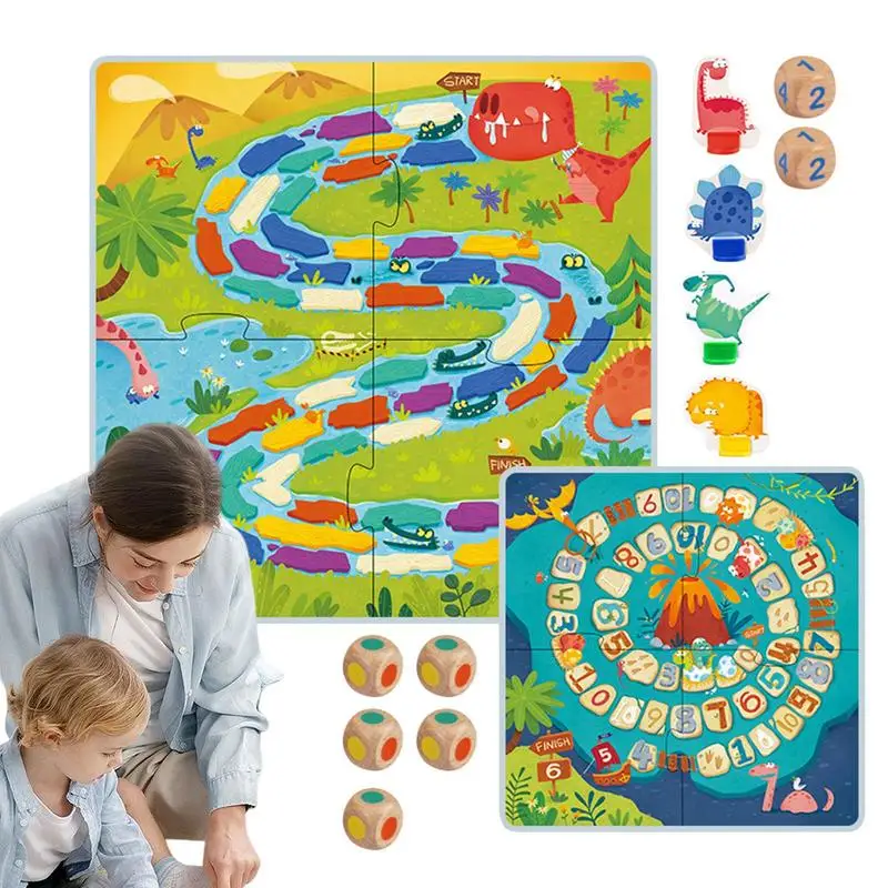 

Kids Board Games Cooperative Dinosaur Race Board Game Dinosaur Escape Cooperative Game Room In A Fun For Family Game Night