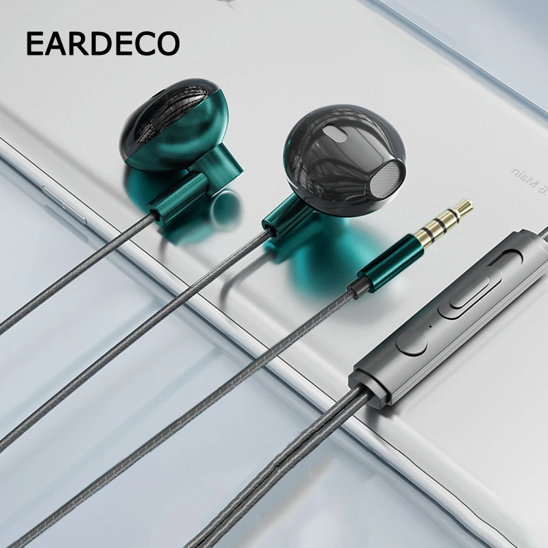 EARDECO 3.5mm Wired Headphones with Microphone Noise Canceling Headphone with High Quality Cable earbuds For Xiaomi Cell Phones
EARDECO 3.5mm Wired Headphones with Microphone Noise Canceling Headphone with High Quality Cable earbuds For Xiaomi Cell Phones