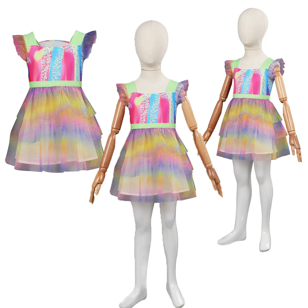 Kids Margot Cosplay Costume Colorful Dress Roleplay Fantasia Girls Children Halloween Carnival Party Disguise Suit
Kids Margot Cosplay Costume Colorful Dress Roleplay Fantasia Girls Children Halloween Carnival Party Disguise Suit