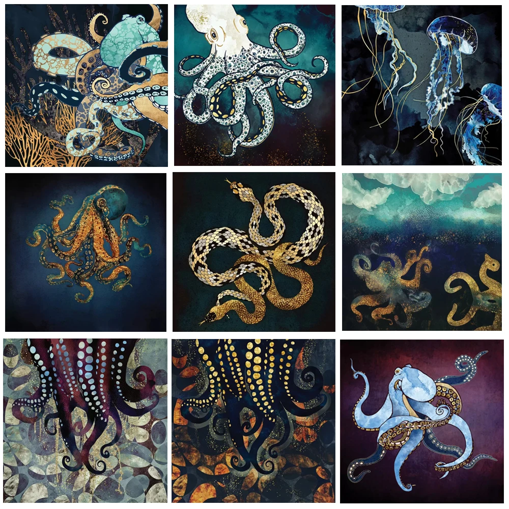 Морской пейзаж, искусство, осьминог, змея, холст, живопись на стене, плакаты, принты, картины для гостиной, домашний декор
Морской пейзаж, искусство, осьминог, змея, холст, живопись на стене, плакаты, принты, картины для гостиной, домашний декор